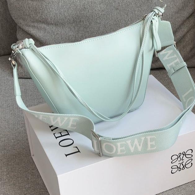 Loewe Luna Hobo 27 Bag in Sky Blue Calfskin
