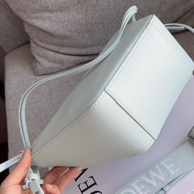 Loewe Luna Hobo 27 Bag in Sky Blue Calfskin