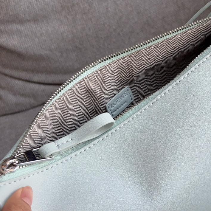 Loewe Luna Hobo 27 Bag in Sky Blue Calfskin