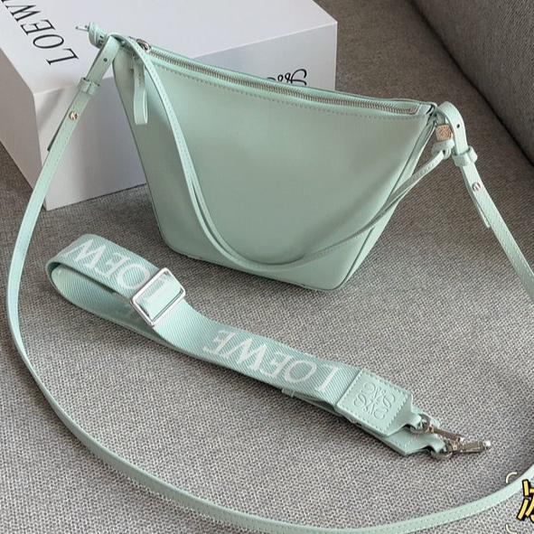 Loewe Luna Hobo 27 Bag in Sky Blue Calfskin
