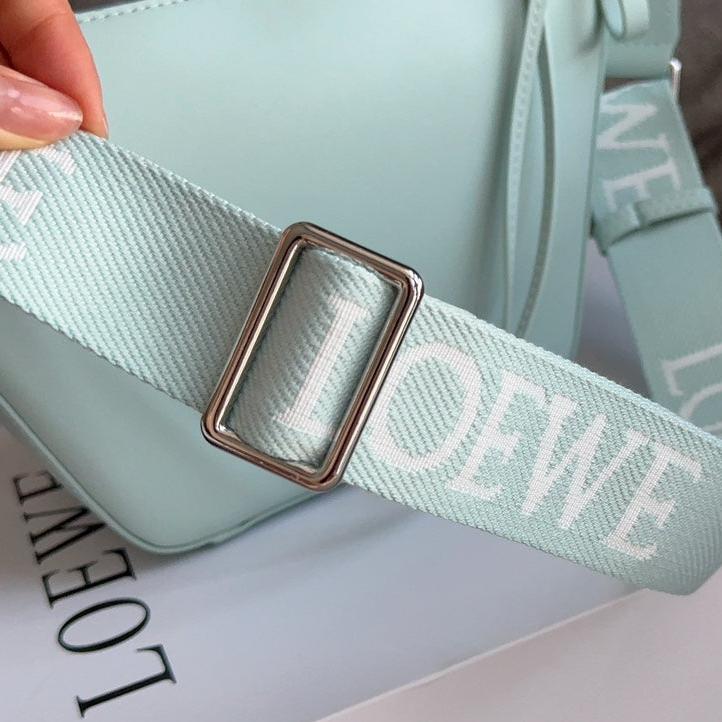 Loewe Luna Hobo 27 Bag in Sky Blue Calfskin
