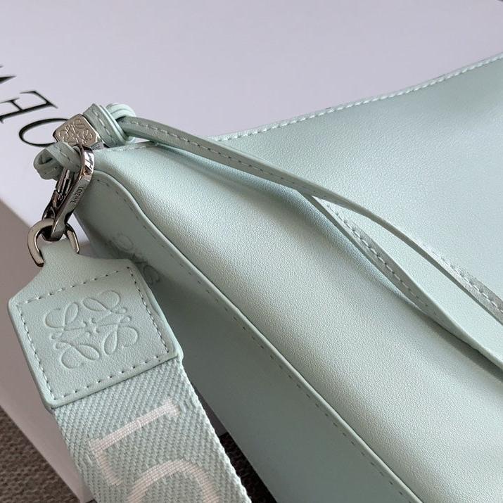 Loewe Luna Hobo 27 Bag in Sky Blue Calfskin