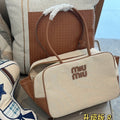 Top - Handle 35 Bag in Beige Canvas