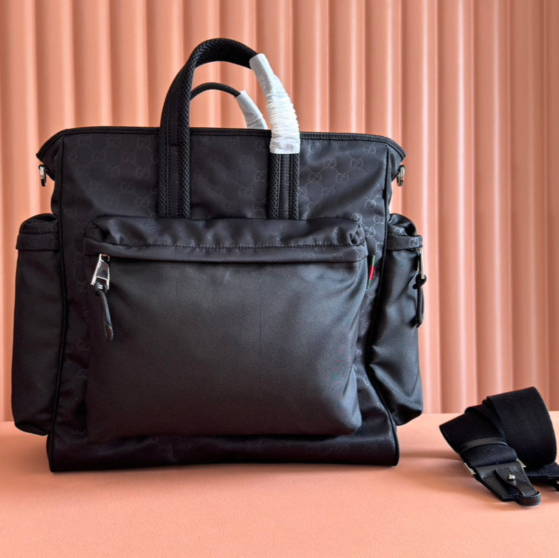 Gucci Nexus Large Tote Bag 40 in Black Nylon