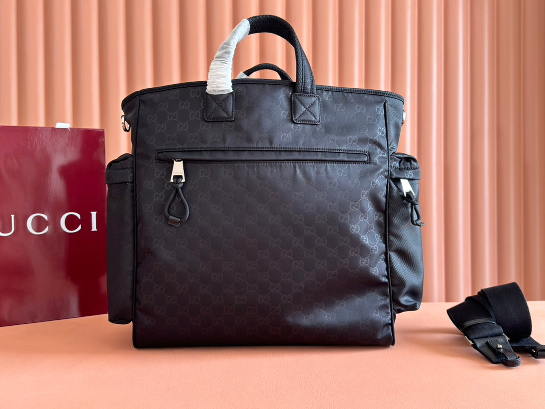 Gucci Nexus Large Tote Bag 40 in Black Nylon