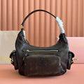 Miu Miu 26S Pocket Bag 38 in Black Calfskin Gold Hardware