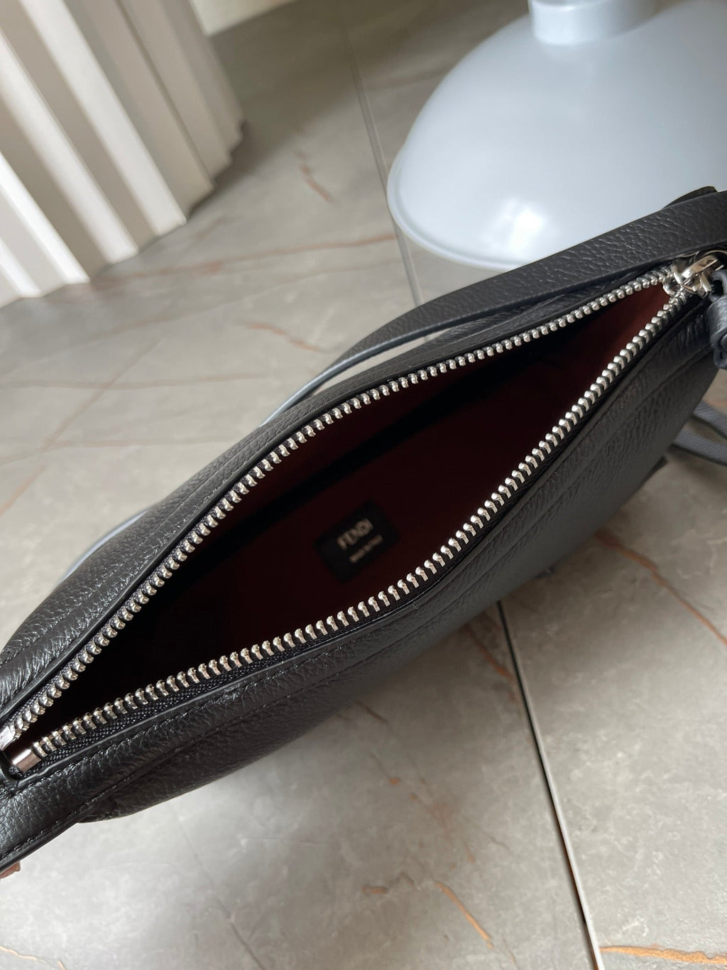 Fendi Simply Mini 22 in Black Grained Calfskin Bag
