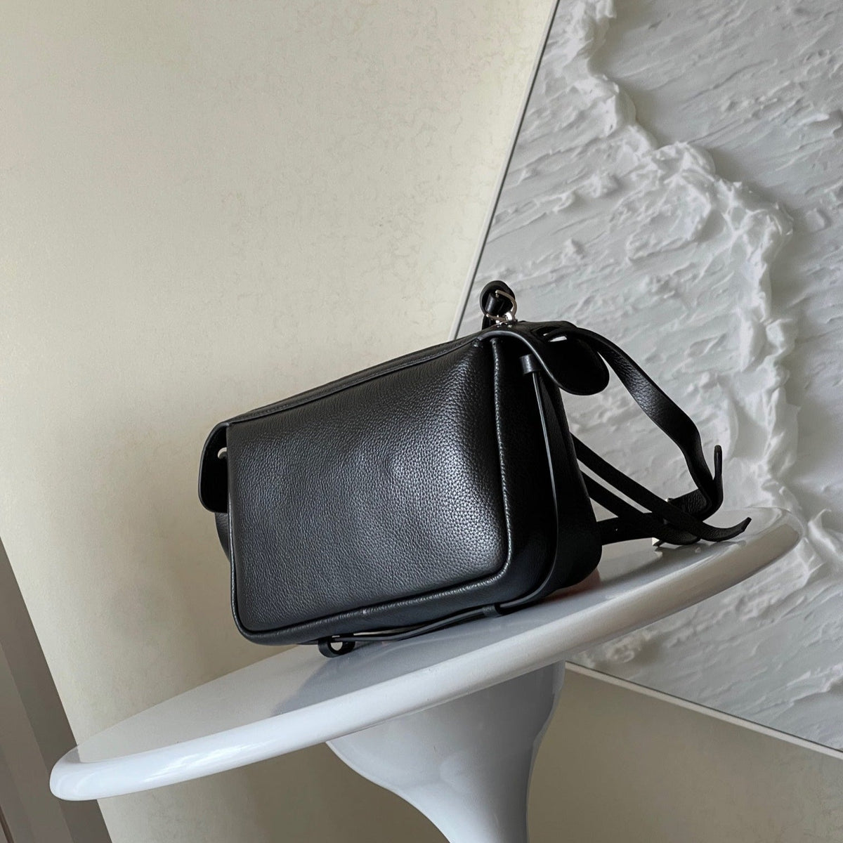 Fendi Simply Mini 22 in Black Grained Calfskin Bag