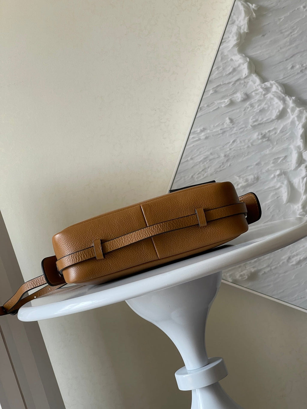 Fendi Simply Mini 22 in Bronze Brown Grained Calfskin Bag