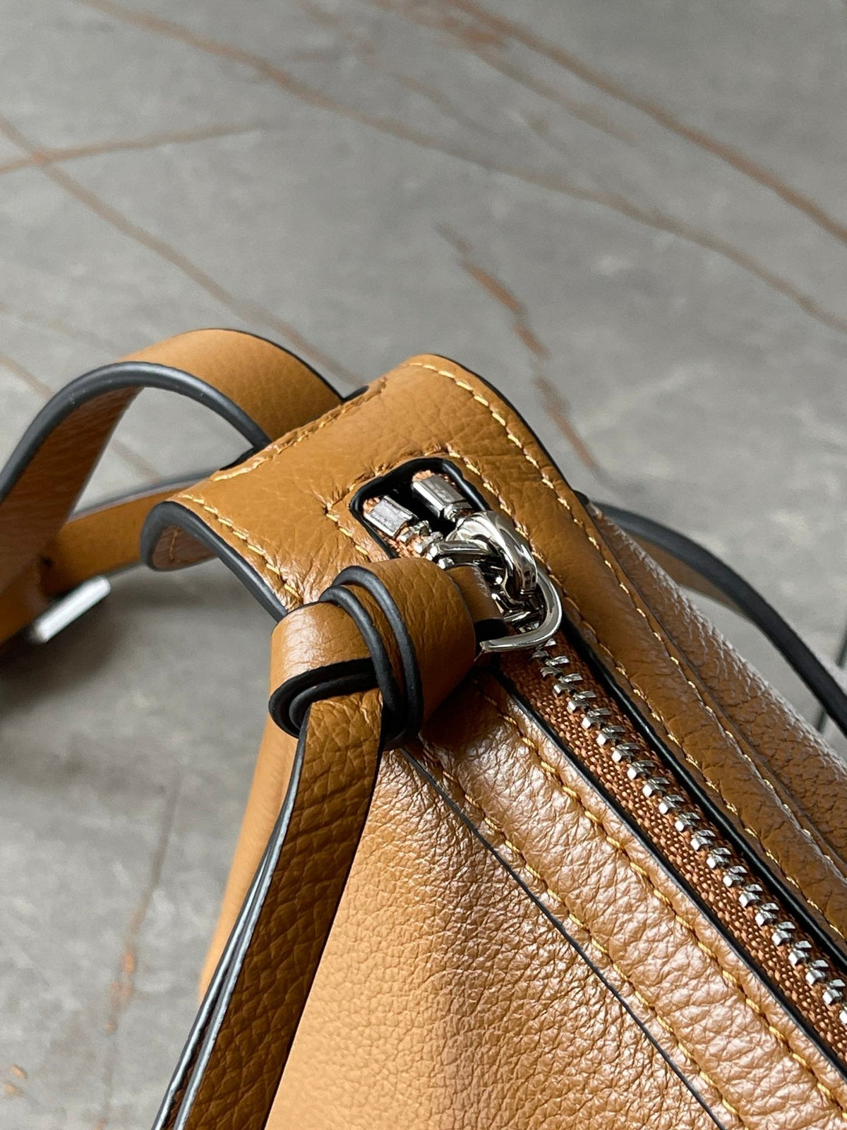 Fendi Simply Mini 22 in Bronze Brown Grained Calfskin Bag