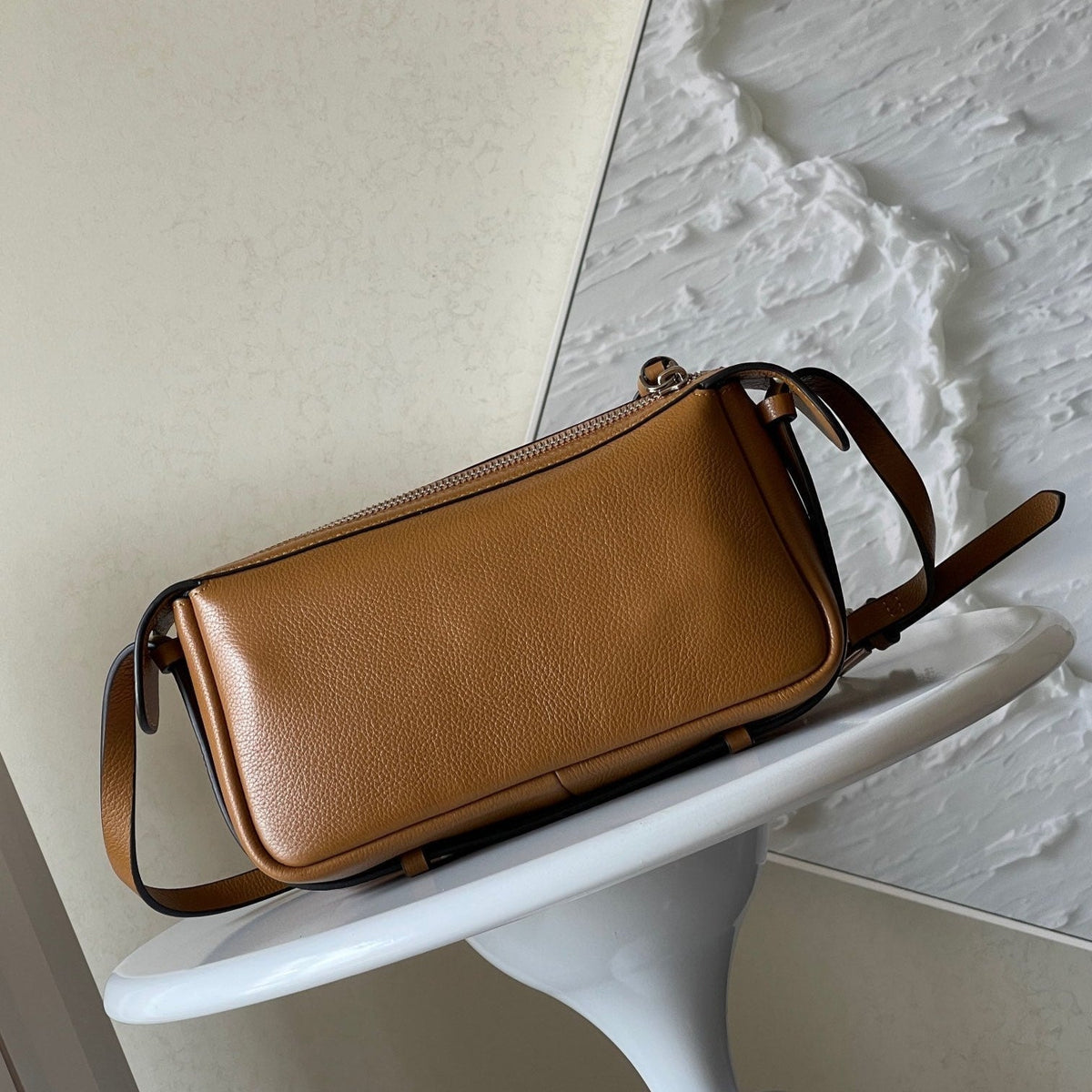 Fendi Simply Mini 22 in Bronze Brown Grained Calfskin Bag