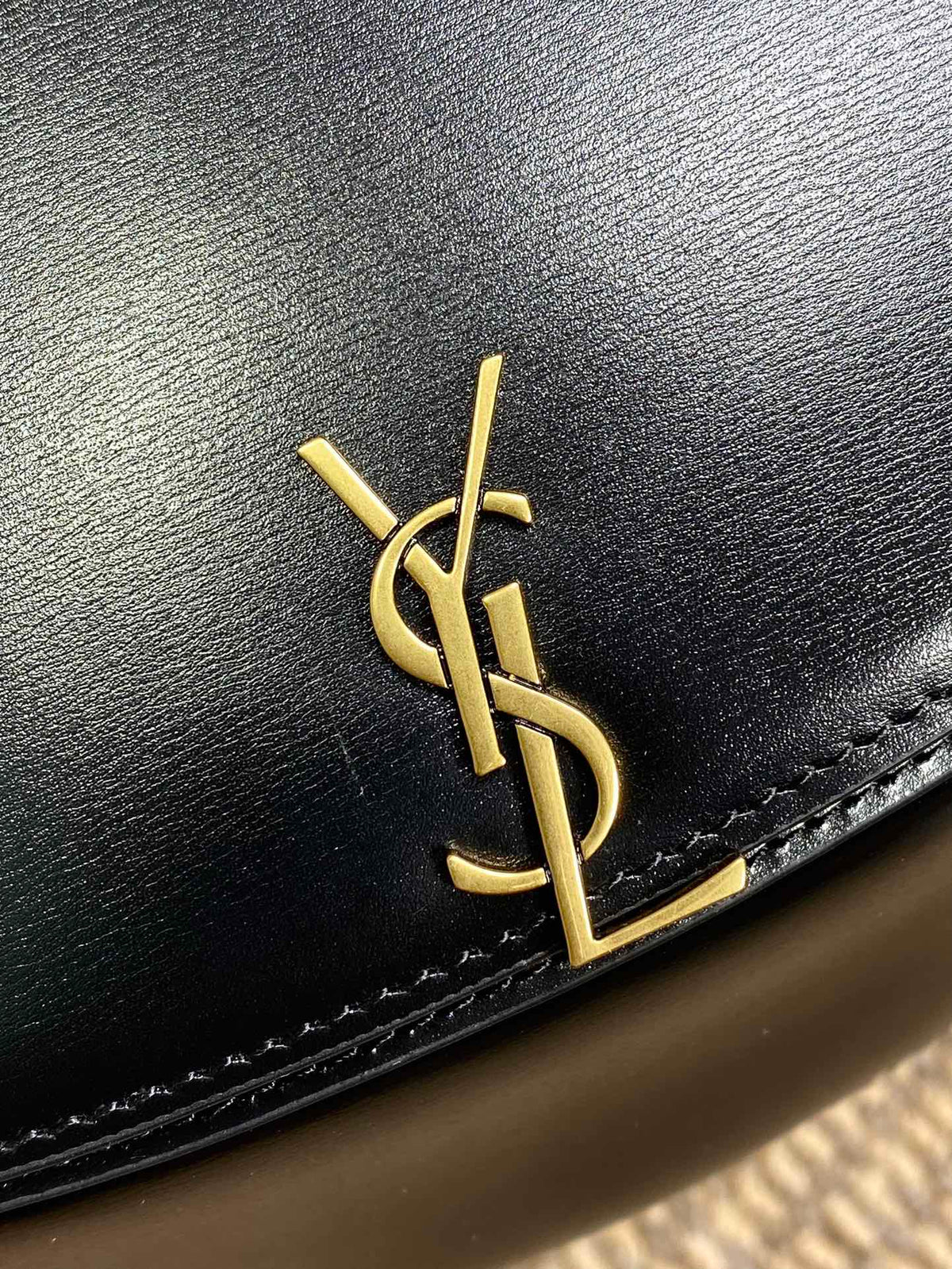 Saint Laurent Voltaire Top Handle in Box 21 in Black Calfskin Gold Hardware Bag