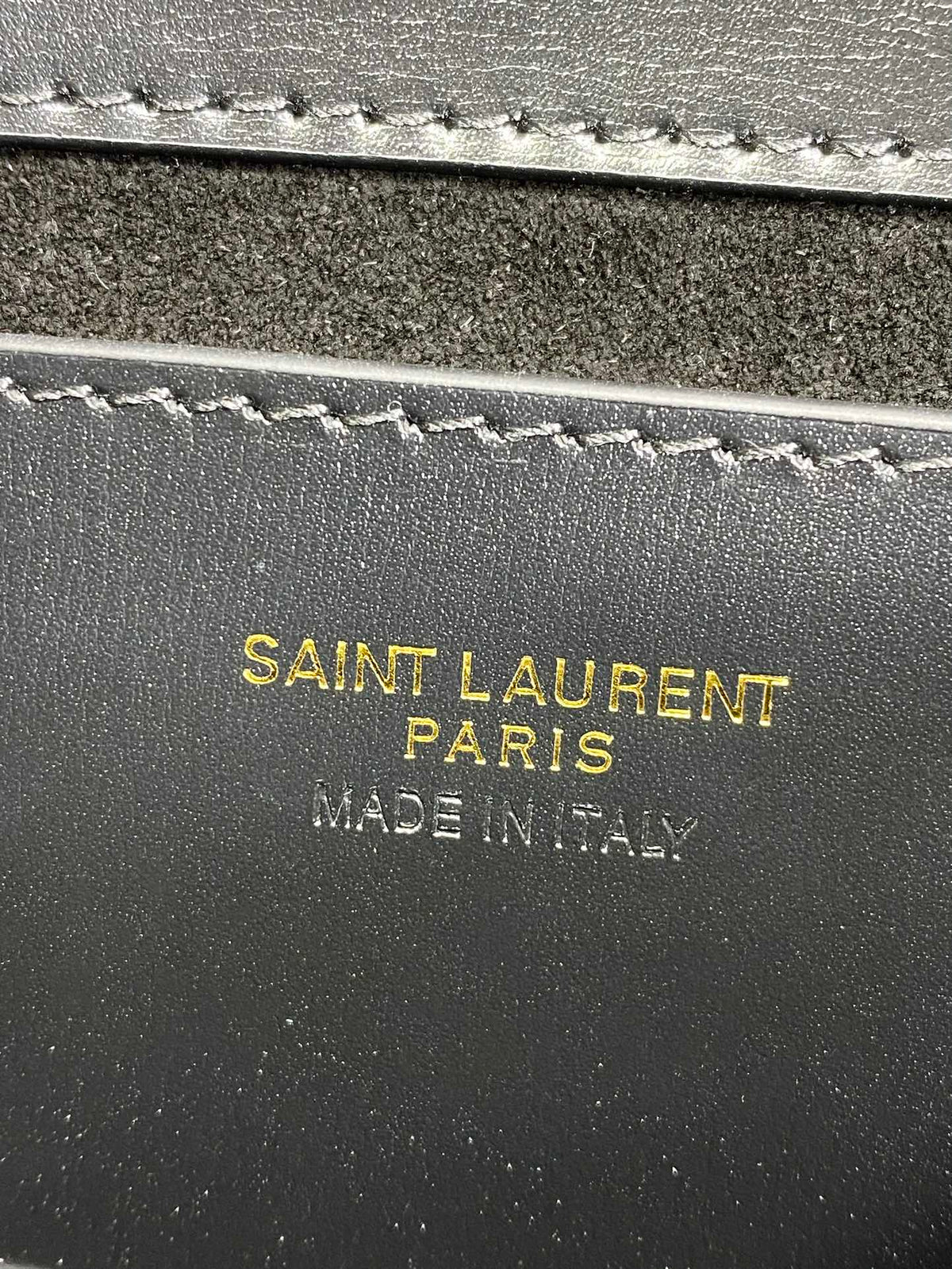 Saint Laurent Voltaire Top Handle in Box 21 in Black Calfskin Gold Hardware Bag