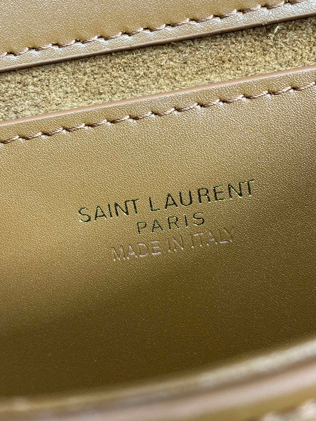 Saint Laurent Voltaire Top Handle in Box 21 in Tawny Brown Calfskin Gold Hardware Bag