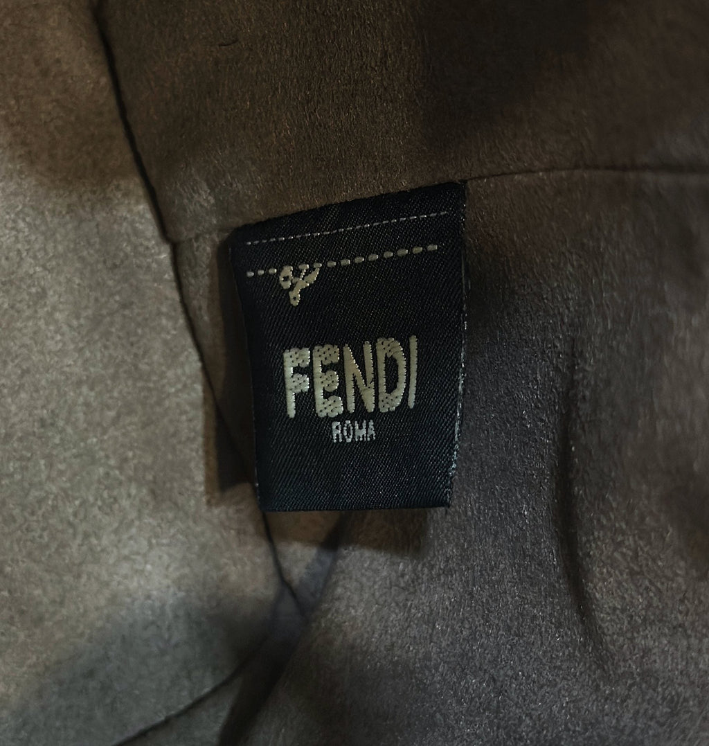 Fendi Mon Tresor 18 in Multicolor Canvas with Ff Motif Embroidered Bag