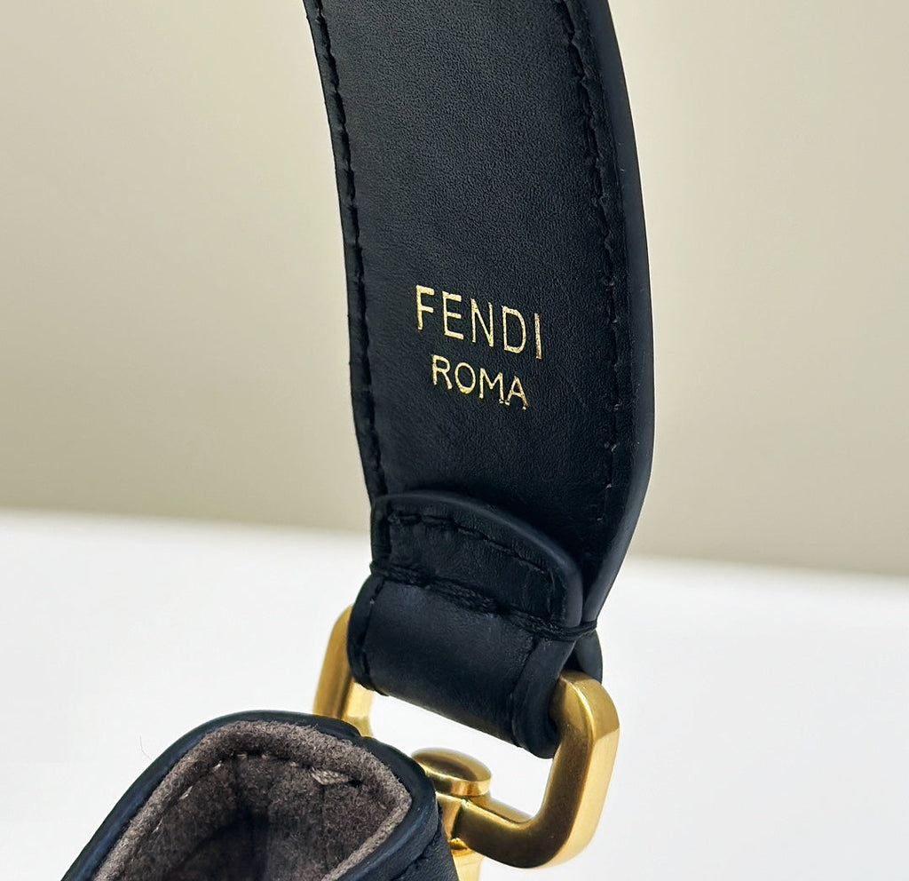 Fendi Mon Tresor 18 in Multicolor Canvas with Ff Motif Embroidered Bag