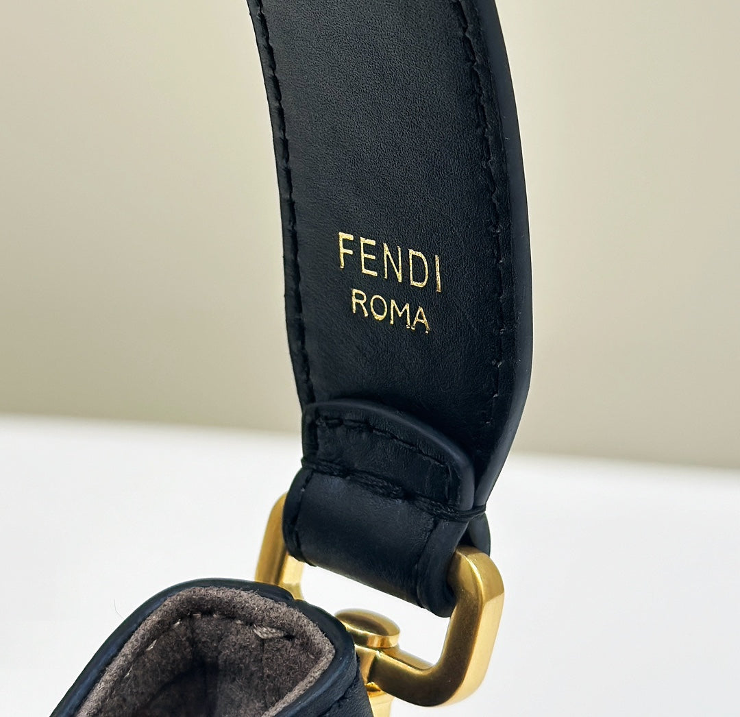 Fendi Mon Tresor 18 in Multicolor Canvas with Ff Motif Embroidered Bag