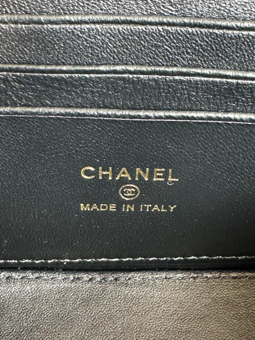 Chanel Small Vanity Case 17 with Handle in Black Calfskin Gold Metal Chain