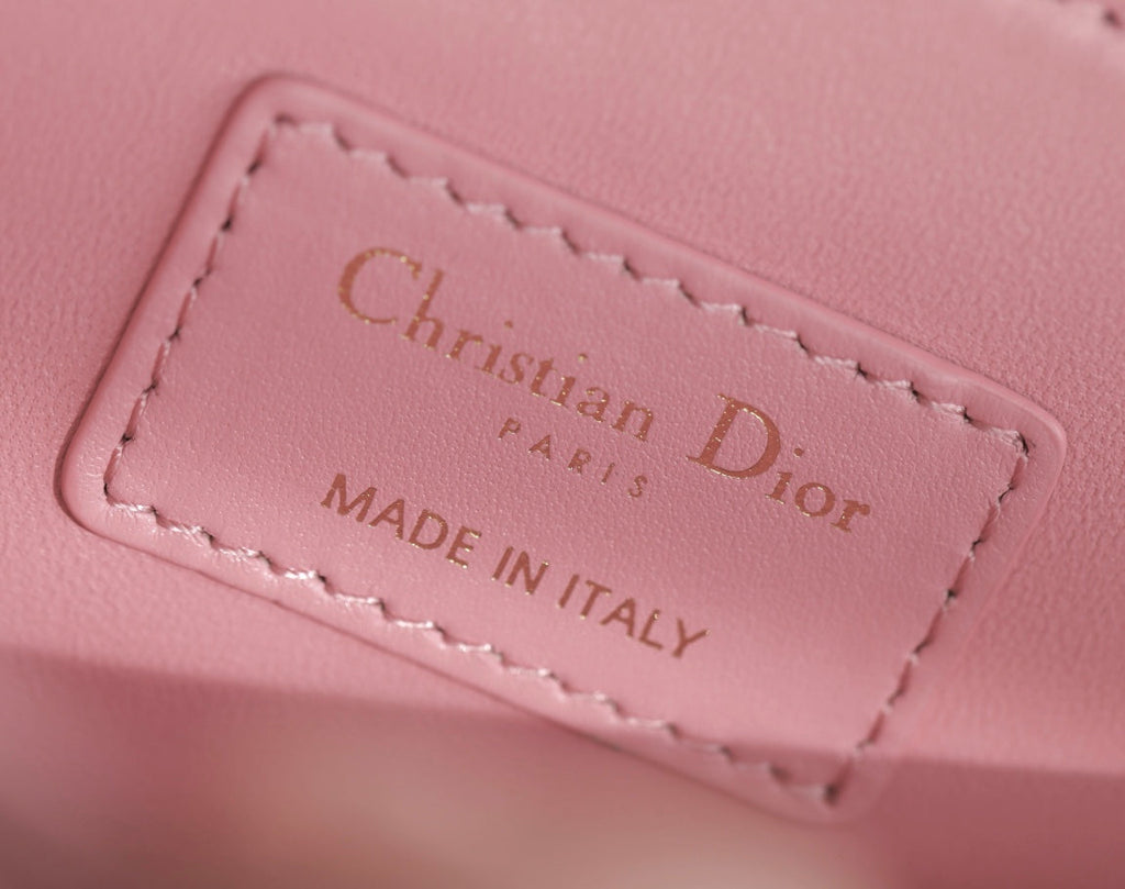 Dior Mini 24 Top-Handle Light Pink Lambskin Bag