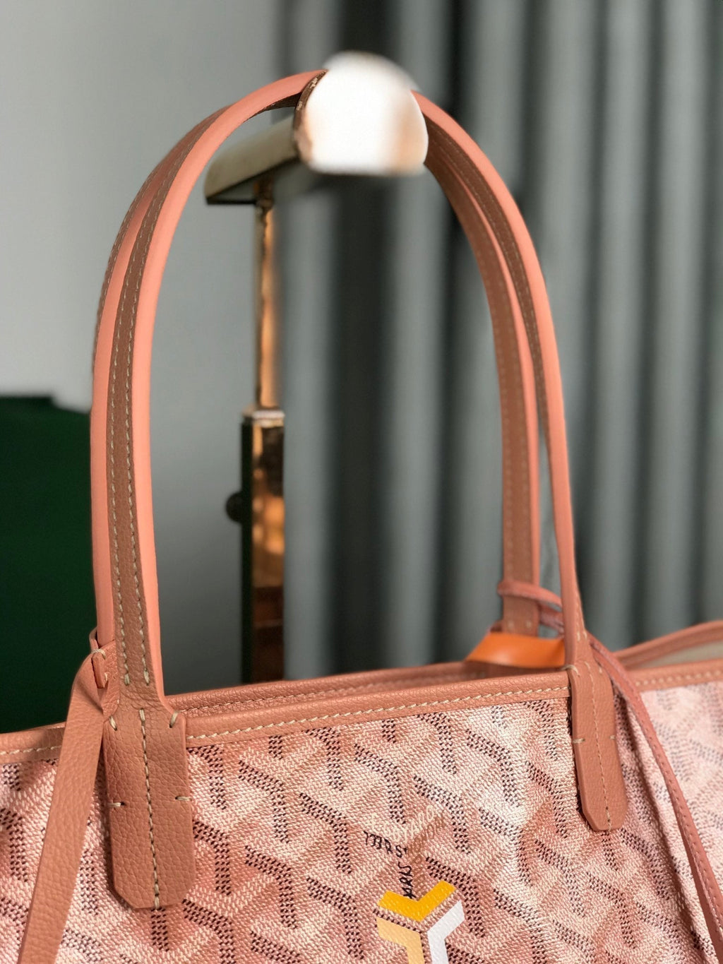 Goyard Saint Louis PM 34 in Manhattan Pink Goyardine Canvas and Calfskin Bag