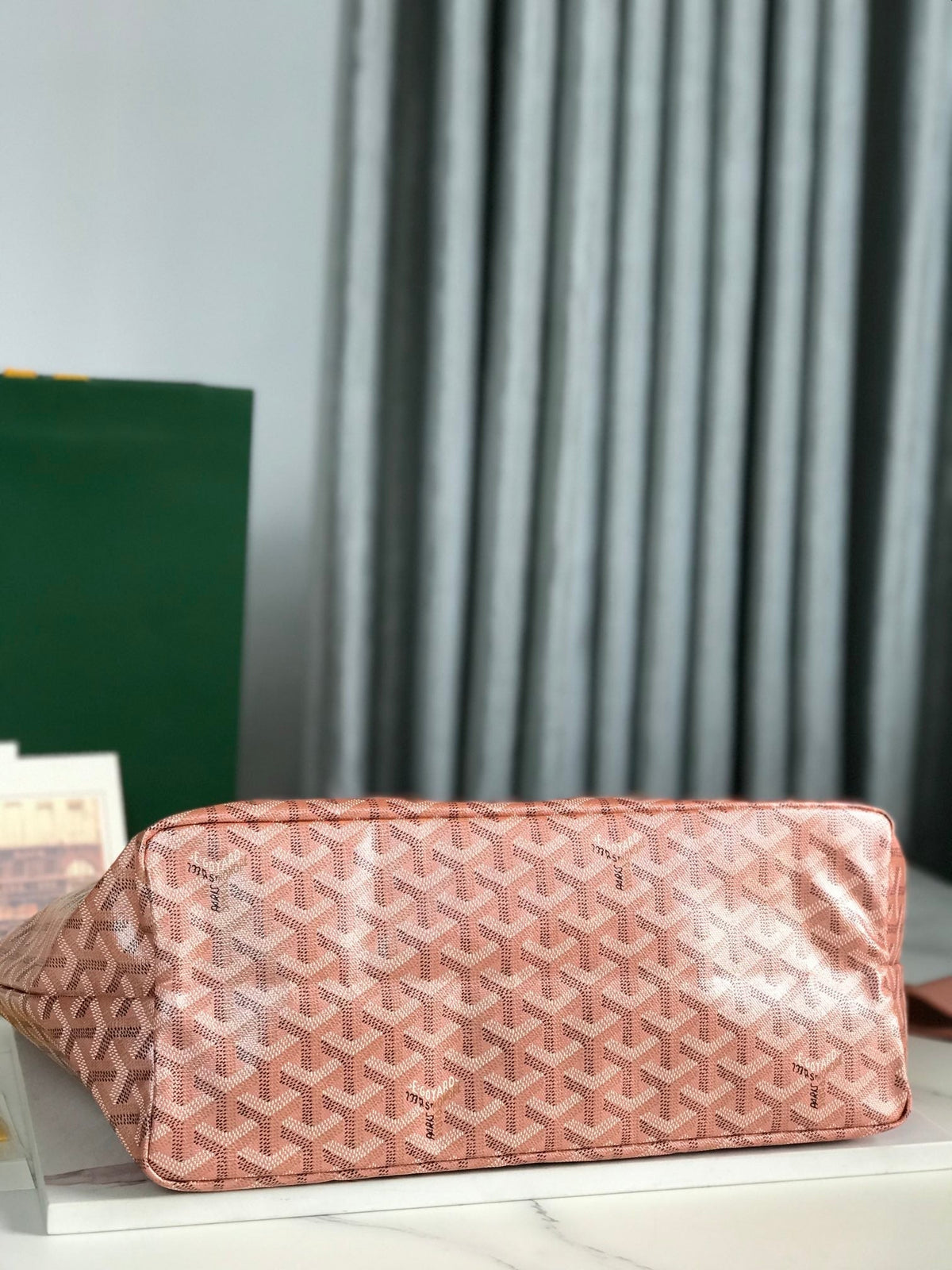 Goyard Saint Louis PM 34 in Manhattan Pink Goyardine Canvas and Calfskin Bag