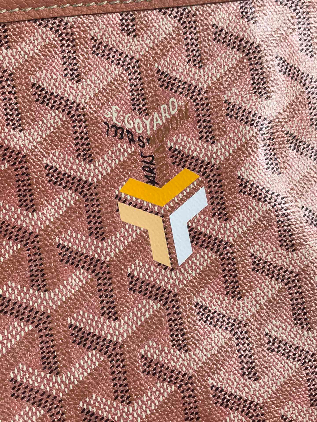 Goyard Saint Louis PM 34 in Manhattan Pink Goyardine Canvas and Calfskin Bag