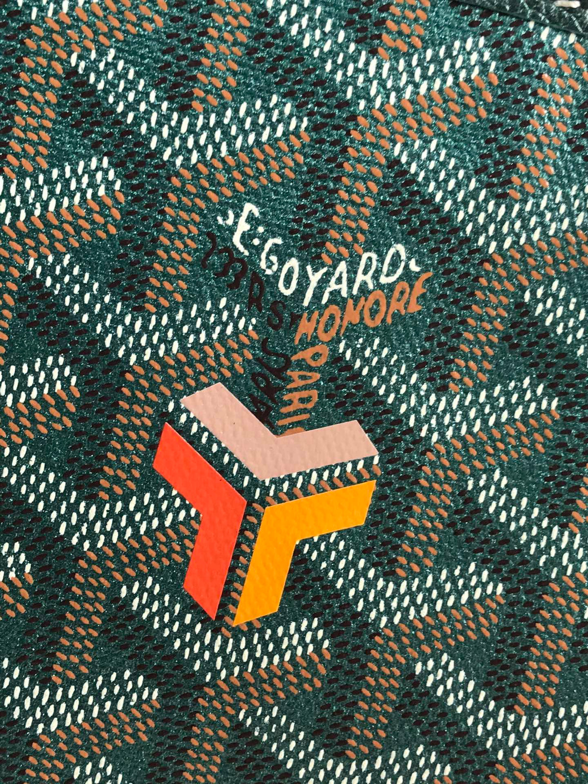 Goyard Saint Louis PM 34 in Green Goyardine Canvas and Calfskin Bag