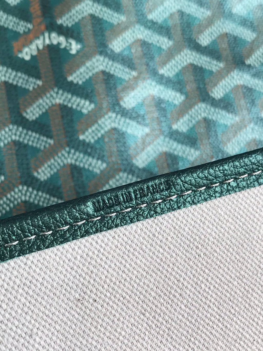 Goyard Saint Louis PM 34 in Green Goyardine Canvas and Calfskin Bag