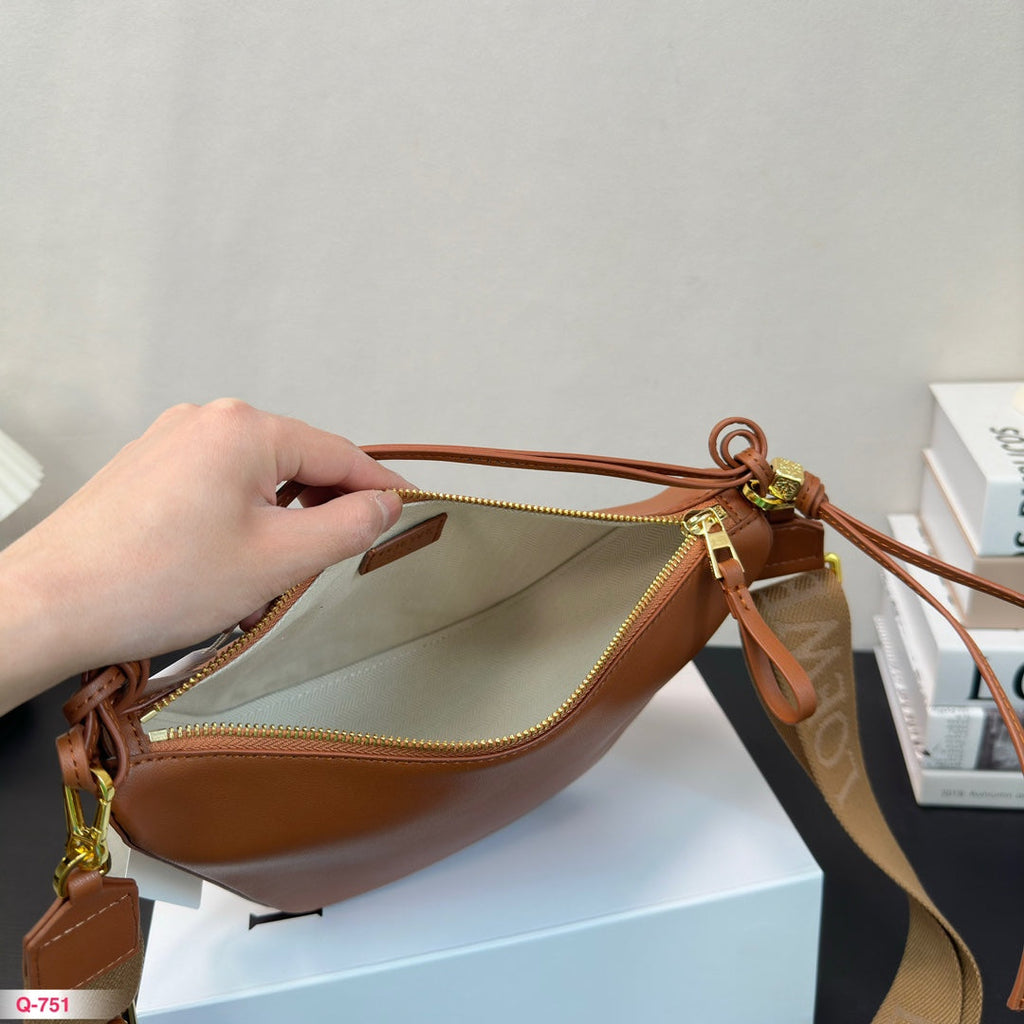 Loewe Mini 27 Hammock Hobo Bag in Tan Classic Calfskin