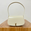 Saint Laurent Voltaire 17 White Calfskin Bag