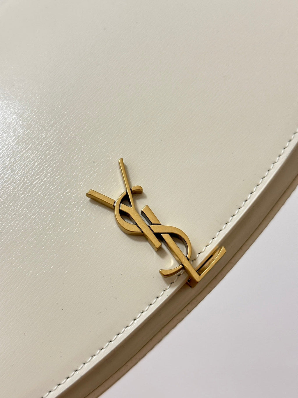 Saint Laurent Voltaire 17 White Calfskin Bag