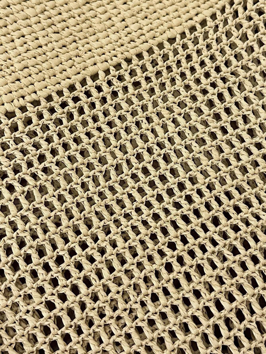 Saint Laurent Raffia Icare 55 Beige Brown Straw Bag