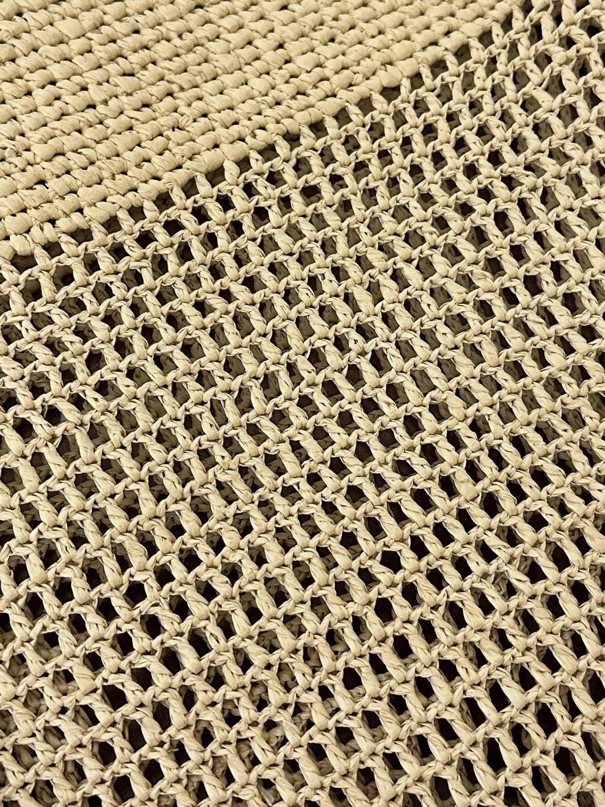 Saint Laurent Raffia Icare 55 Beige Brown Straw Bag