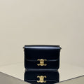 Celine Mini Claude 22 Shiny Calfskin Black Bag