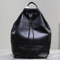Saint Laurent Rive Gauche Backpack 49 in Black Calfskin