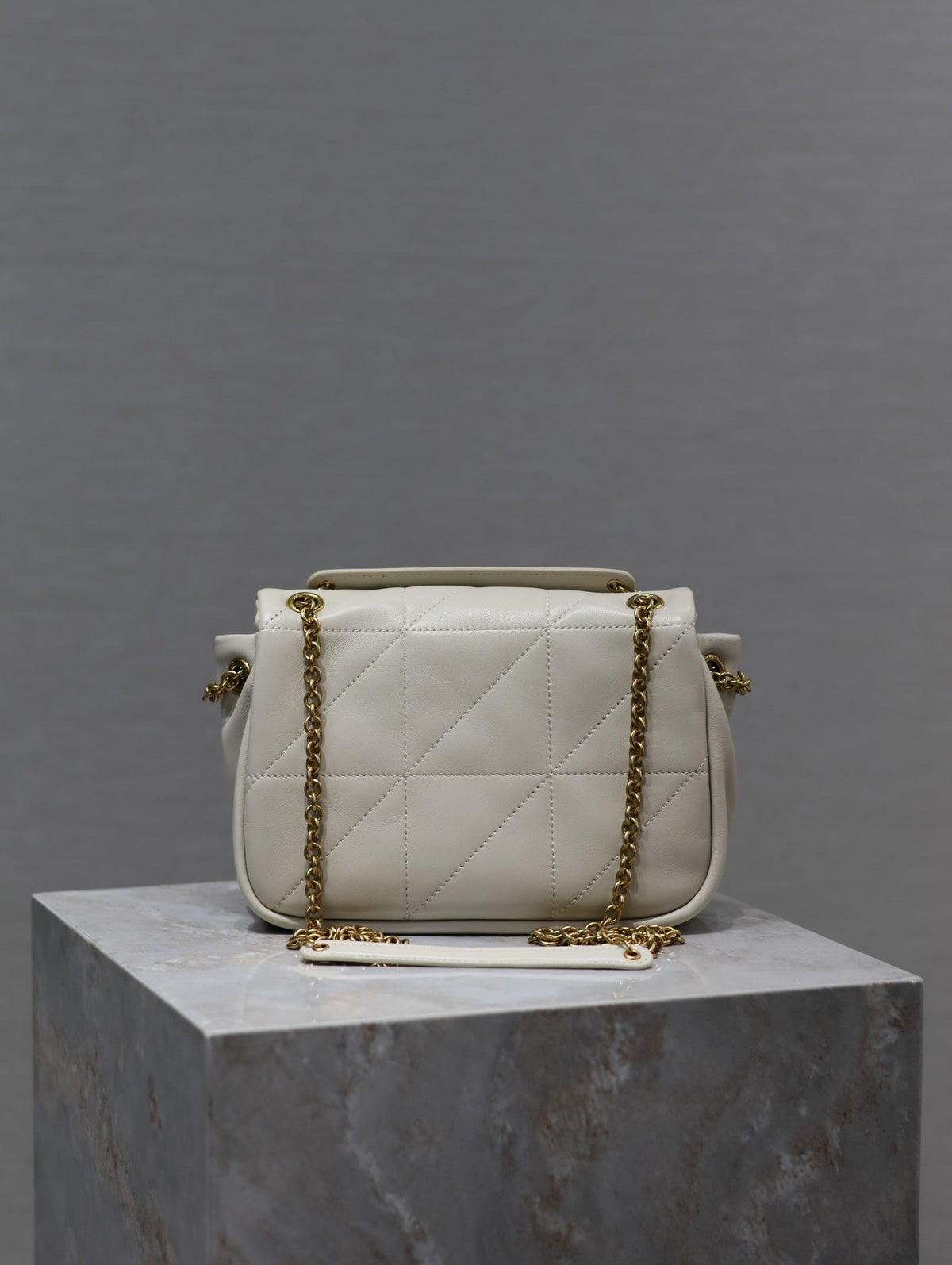 Saint Laurent 25S Jamie Mini 20 in Blanc Vintage Lambskin Gold Hardwre Bag