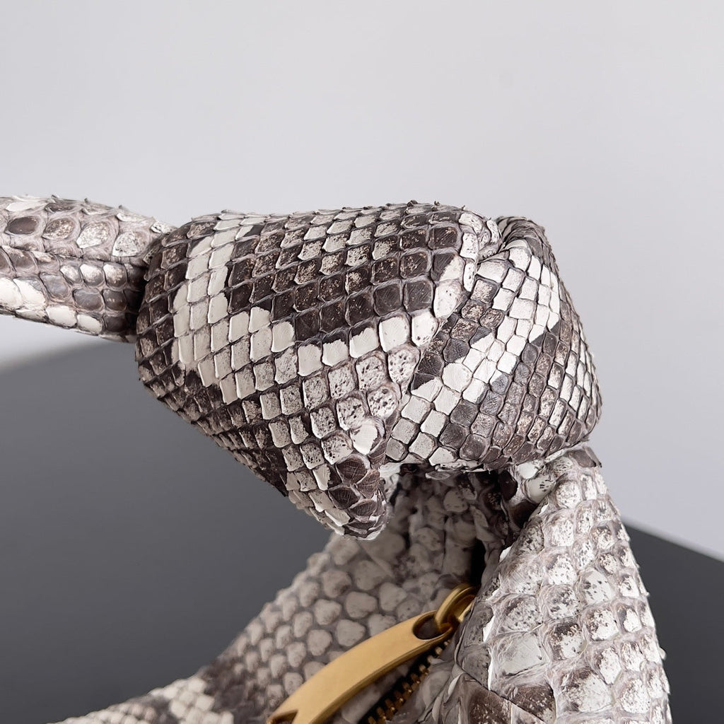 Bottega Veneta Mini Jodie 23 in Snake Pattern Calfskin Bag