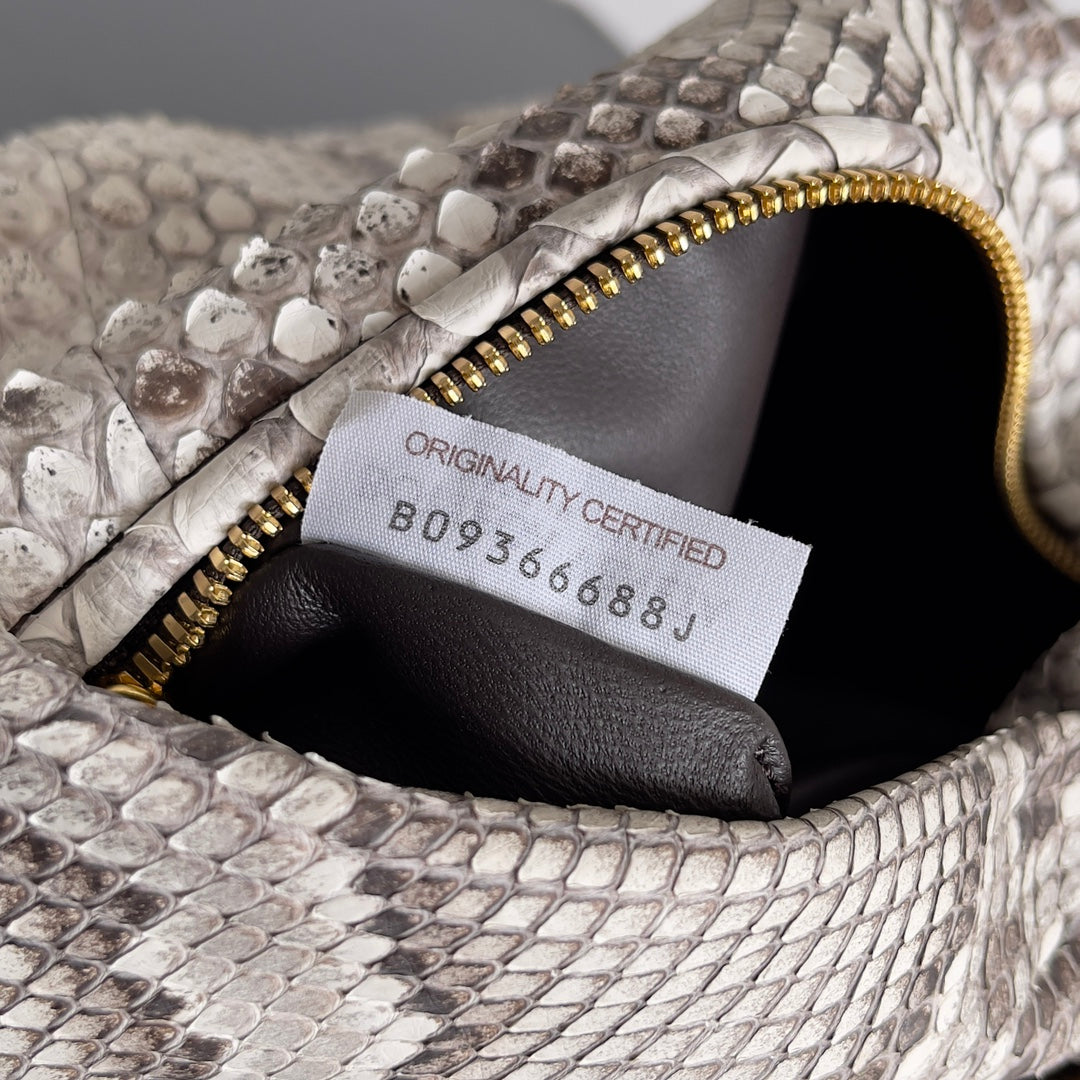 Bottega Veneta Mini Jodie 23 in Snake Pattern Calfskin Bag