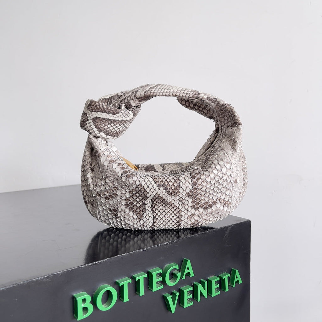 Bottega Veneta Mini Jodie 23 in Snake Pattern Calfskin Bag