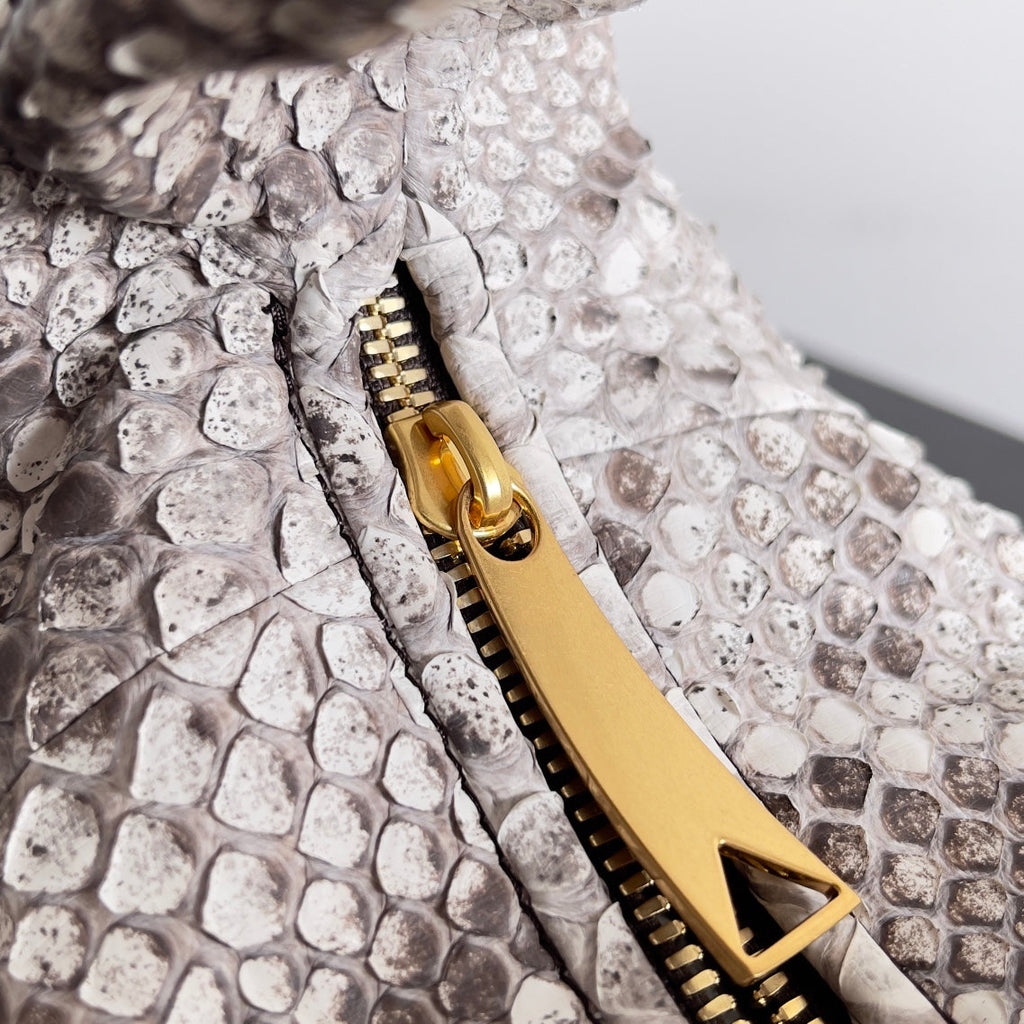 Bottega Veneta Mini Jodie 23 in Snake Pattern Calfskin Bag