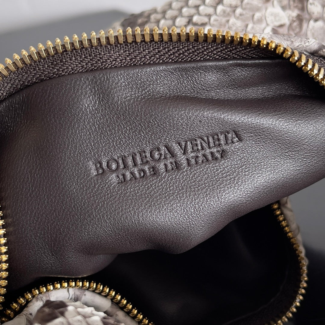 Bottega Veneta Mini Jodie 23 in Snake Pattern Calfskin Bag