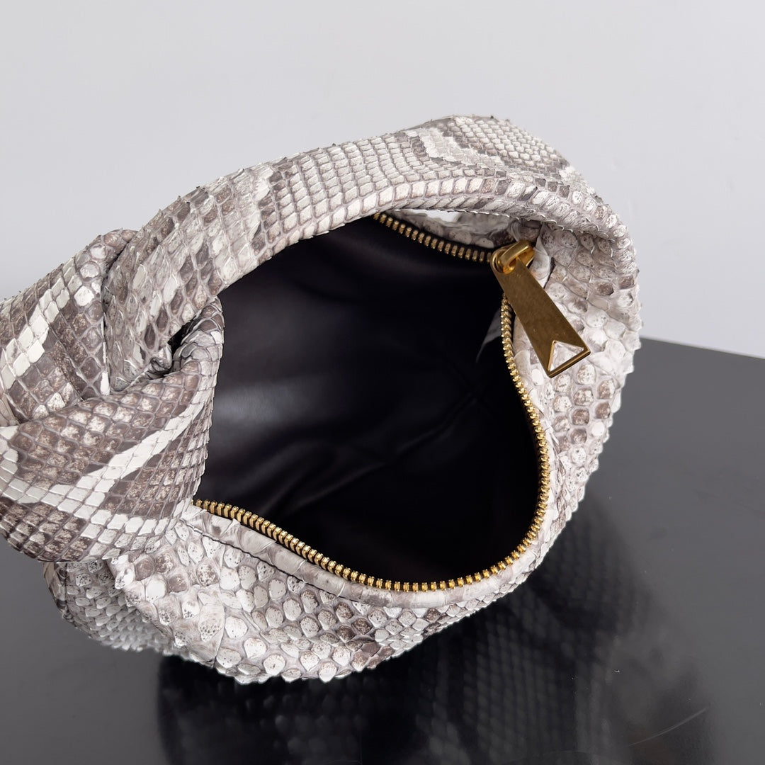 Bottega Veneta Mini Jodie 23 in Snake Pattern Calfskin Bag