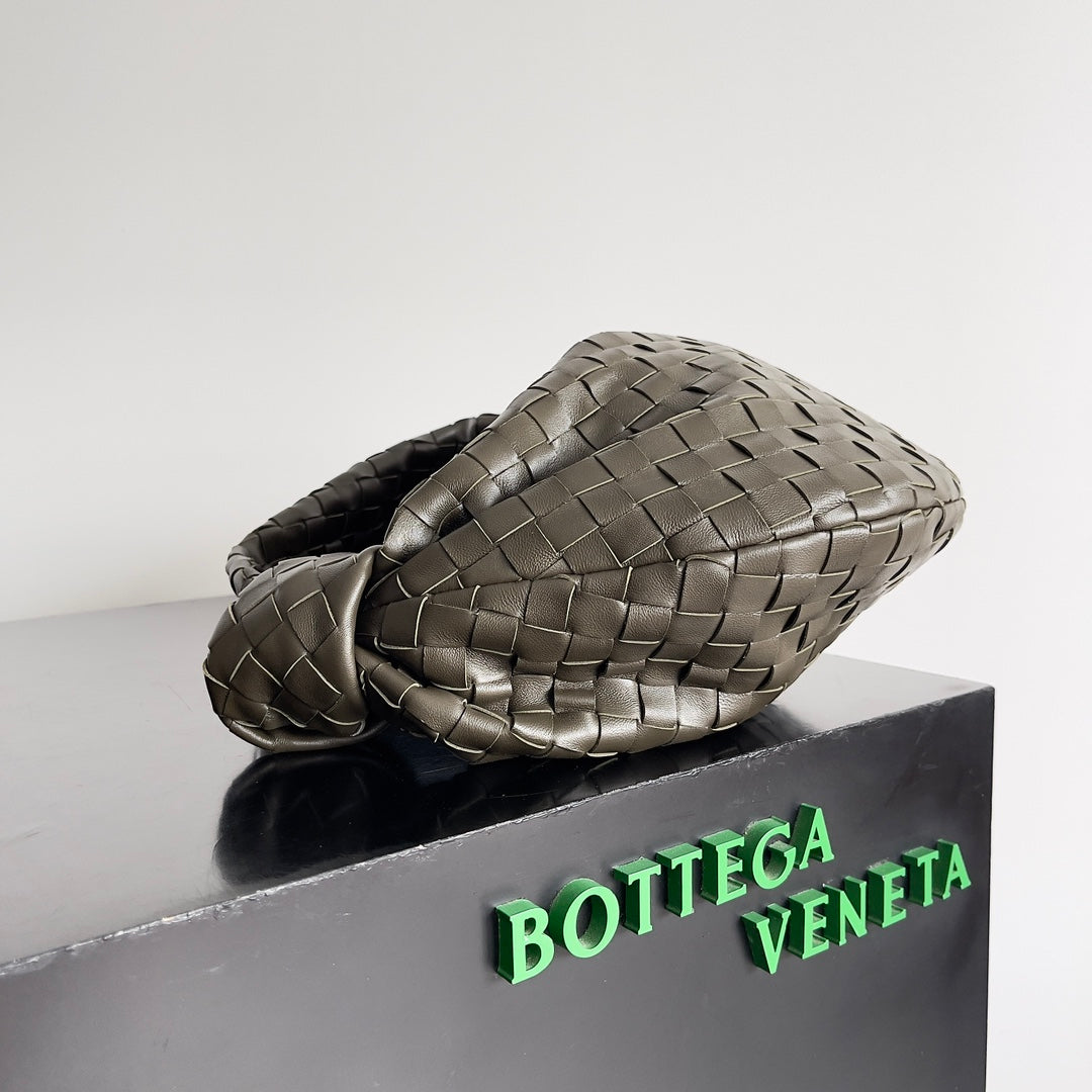 Bottega Veneta Small Jodie 36 in Kaki Lambskin Bag