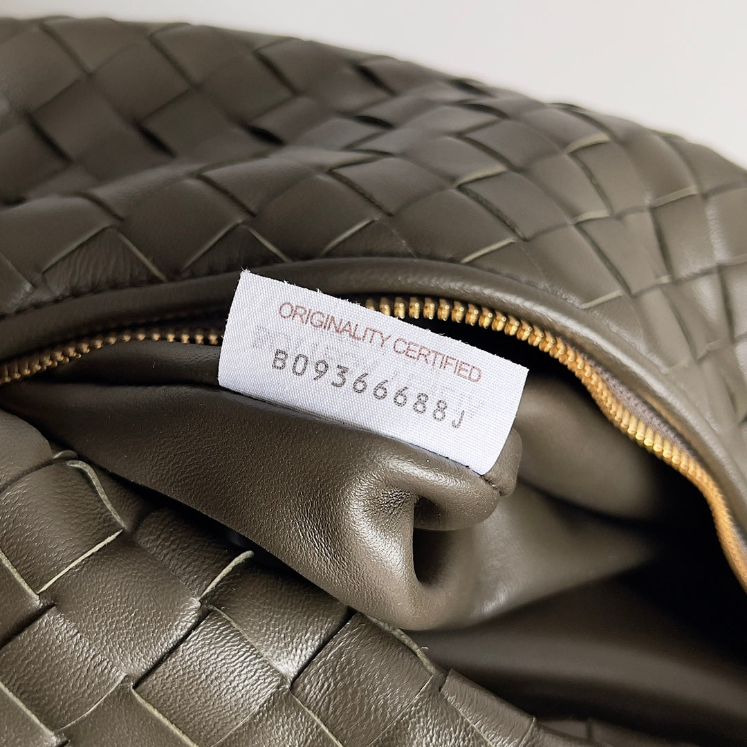 Bottega Veneta Small Jodie 36 in Kaki Lambskin Bag