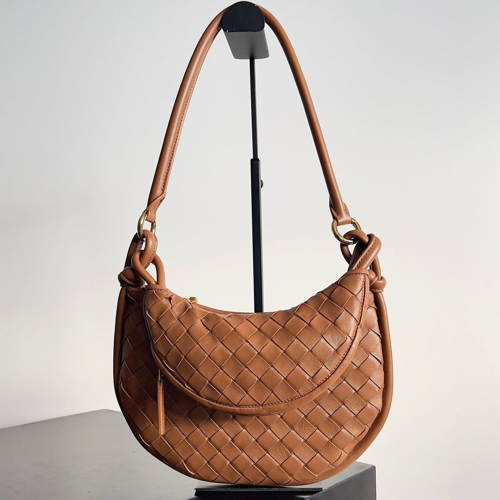 Bottega Veneta Small Gemelli 24 in Bronze Brown Lambskin Bag