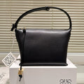 Loewe Luna Hobo 27 Bag in Black Calfskin