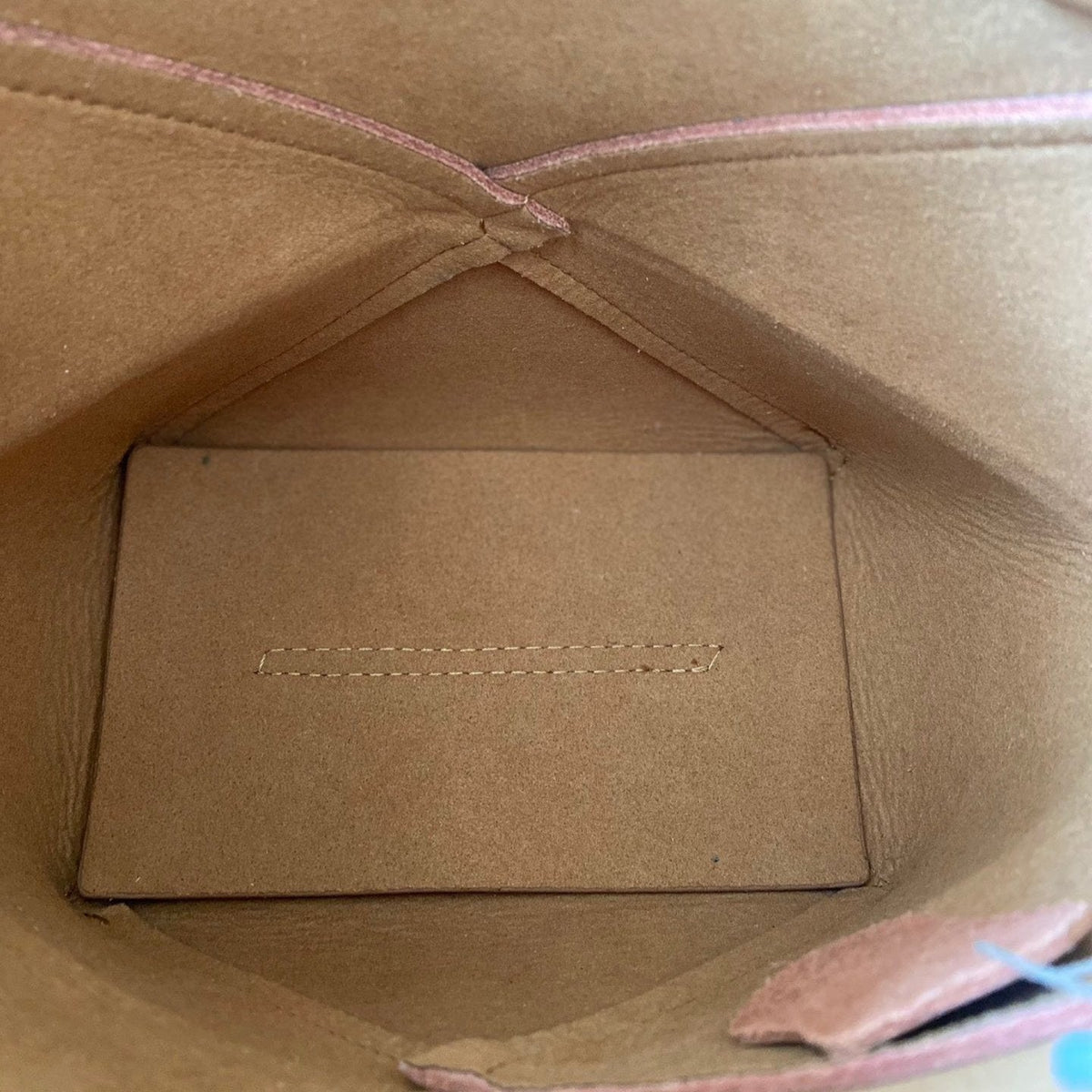 Loewe 21 Puzzle Fold Tote in Warm Desert Shiny Calfskin