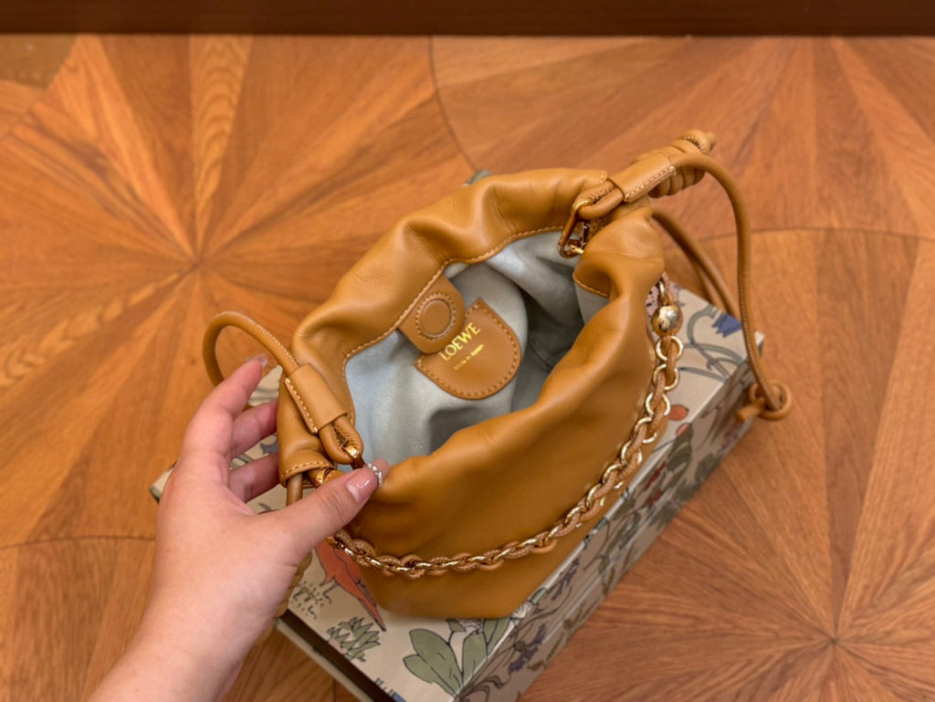 Loewe Mini 18 Flamenco Purse in Warm Desert Nappa Lambskin