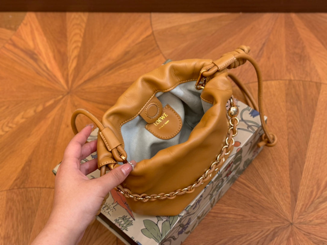 Loewe Mini 18 Flamenco Purse in Warm Desert Nappa Lambskin
