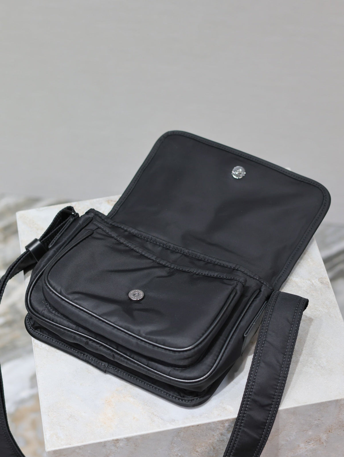 Saint Laurent Niki Baby 22 in Black Nylon Bag